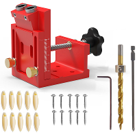 Houtbewerking Gatentang Verstelbare Schuine Gat Locator met Metrische en Imperiale Kalibratie Aluminium Legering Kabinet