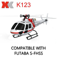 Xk K123 6ch Brushless As350 Scale 3d6g System Rc Helicopter Bnf