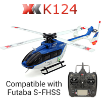 Xk K124 6ch Brushless Ec145 3d6g System Rc Helicopter Rtf