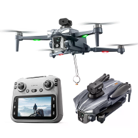 XKJ K18 MAX GPS 5G WiFi FPV met 5,9 inch LCD schermcontroller HD dual camera servo gimbal 360° obstakelvermijding éénkno