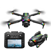 XKJ K21 MAX WiFi FPV met LCD schermcontroller HD Dual Camera Servo Gimbal Optische Flow Positionering Gradient Flowing L