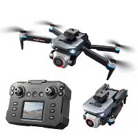 XKJ K6 MAX WiFi FPV met LCD schermcontroller HD dual camera servo gimbal 360° obstakelontwijking borstelloze opvouwbare
