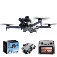 XKJ K900 MAX WiFi FPV met 4,5 inch LCD scherm, controller, HD dual camera, servo gimbal, 360° obstakelvermijding, één kn