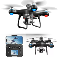 XKJ KY102 WiFi FPV met LCD schermcontroller HD dubbele camera servo gimbal 360° obstakelvermijding borstelloze RC drone