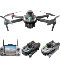 XKJ KY108 WiFi FPV met 4,3 inch LCD scherm Besturing HD dubbele camera Servo  gimbal 360° Obstakel vermijding Een klik A