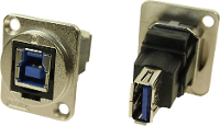 Cliff CP30206NM CP30206NM XLR adapter USB B bus 3.0 Naar USB A bus 3.0 Adapter, inbouw 1 stuk(s)