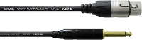 Cordial CCM 10 FP XLR Verbindingskabel [1x XLR bus   1x Jackplug male 6,3 mm] 10.00 M Zwart