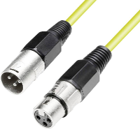 Paccs XLR Verbindingskabel [1x XLR bus   1x XLR stekker] 10 m Geel