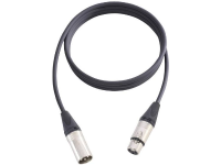 AH Cables KM15FMBLK XLR Verbindingskabel [1x XLR bus   1x XLR stekker] 15 m Zwart
