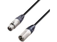 AH Cables KM3FMBLK XLR Verbindingskabel [1x XLR bus   1x XLR stekker] 3 m Zwart