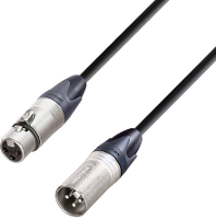 AH Cables K5MMF0500 XLR Verbindingskabel [1x XLR bus   1x XLR stekker] 5.00 M Zwart