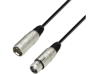 Adam Hall K3MMF0600 XLR Verbindingskabel [1x XLR bus   1x XLR stekker] 6 m Zwart