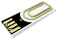 Xlyne clip/me TRUE DOCUMENT USB stick Bulk 8 GB Oranje CA08CO002 USB A 2.0