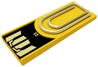 Xlyne clip/me USB stick Bulk 8 GB Geel CM08LY002 USB A 2.0