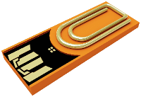 Xlyne clip/me USB stick Bulk 8 GB Oranje CM08CO002 USB A 2.0