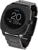 X WATCH NARA XW Pro Black Chrome   DARK STEEL Smartwatch Black