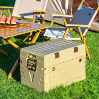 Xmund 80L Ultra Capaciteit Opvouwbare Opslag Doos, Voertuig Opslagcontainer, inklapbare stapelbare container met handgre