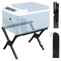 Xmund Aluminiumlegering Opvouwbaar Standaard Frame Verstelbaar Draagbaar Buiten Campingstandaard voor BBQ Vissen Bagage