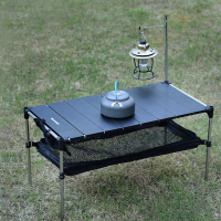 Xmund Aluminium Opvouwbare Tafel 70x37x35,5 cm 25 kg Belasting Kamperen Picknick Barbecue Draagbaar Lichtgewicht Met Opb