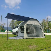 Xmund Camping SUV Taintent met Regenfly,Buitenautotent,Zonneschaduw voor Zelfrijdende Trips,Multifunctionele Fietstent,V
