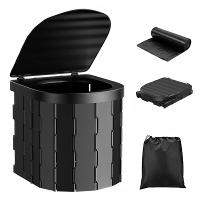 Xmund Draagbare Buiten Toilet Vouwbaar Auto Toilet Reizen Zelfrijdende Toer Bucket Toilet Zitting Noodtoiletten voor Vol