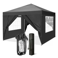 Xmund draagbare vouwbare koepel met zijwanden, outdoor waterdicht gazeboo met tent met UV bescherming, ideaal voor tuing
