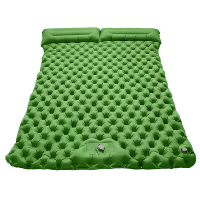 Xmund Outdoor Campingmat Dubbele Slaapmat Inflatable Luchtmatras met Kussen Extra Brede Slaapmat Ultralicht Vouwbed Slaa