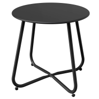 Xmund ronde bijzettafel koffietafel ronde tuin bijzettafel buitenshuis lichtgewicht stabiel eenvoudige assemblage kleine