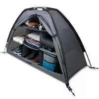Xmund Tent en RV Camping Organiser met Rits, 9 Compartimenten, Schoenorganiser voor RV's, Eetkamptentorganiser, Family C