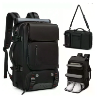 Xmund Unisex Reistas Voor Reizen Kabinemanden Multifuntionele Schouder /Handtas Laptop Compartiment Ideaal voor Kamperen