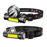 XMUND Waterdichte LED Hoofdlamp Handsfree COB Werklicht met Magneet USB Koplamp Ingebouwde Batterij Geschikt voor Vissen