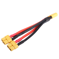 Xt60 Connector 2 Female To 1 Males Parallel Connection Cable