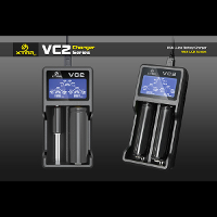 Xtar Vc2 Charger With Lcd Screen Display For 18650 26650 Battery