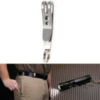 Xtools Edc Mini Clip Flashlight Clip Money Cash Holder Key Chain Clip With Ring