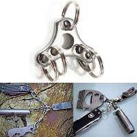 Xtools Edc Removable Stainless Steel Hat Buckle Ring Key Chain