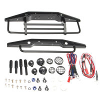 Xtra Speed Steel Front Rear Bull Bar Black Axial Scx10 Parts 1:10 Rc Car #xs Scx22120