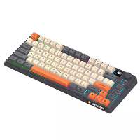 XUNFOX K920 80 toetsen draadloos bluetooth toetsenbord met display en volumeknop RGB verlichting MDA profiel ergonomisch