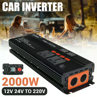 XUYUAN 2000W Power Inverter 12V 24V naar 220V Zonne energie Huishoudelijke Energieomvormer met Digitale Weergave
