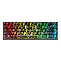 XVX HE68 Hall Effect Gepersonaliseerd Bedraad Mechanisch Toetsenbord Half aluminium Magnetische Schakelaar RGB Achtergro
