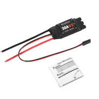 XXD 30A V2 2 4S borstelloze ESC met 5V 2A BEC support, programmeerbaar voor RC vliegtuig
