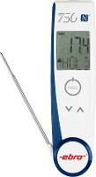 Xylem TLC 750 NFC Infrarood thermometer en insteekthermometer (HACCP) Meetbereik temperatuur  50 tot +250 °C Sensortype T Contactloze IR meting, Conform HACCP,