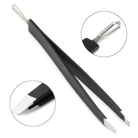 2 In1 Eyebrow Tweezer Blackhead Acne Clean Remover Clip Squeeze Sticks Face Care Makeup Tool