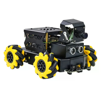Yahboom Raspberry Pi 5 AI Vision Robot Auto Omnidirectionele Raspbot V2 Uitgerust Met Mecanum Wielen 2DOF PTZ Python Pro