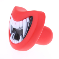 Dog Squeakair Dog Toy Funny Smile Teeth Silicon Toy Puppy Chew Play Toys