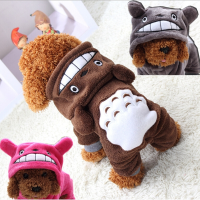 Yani Hp Pc1 Pet Cat Dog Costume Soft Warm Clothes Cartoon Totoro Hoodie Coat Four Leg Jumpsuit