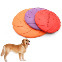 Yani Hp Pt5 Pet Dog Toys Natural Rubber Frisbee Pets Toy Soft Training Plate Floating Disc