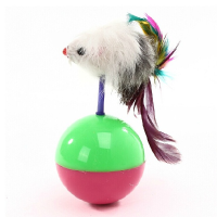 Interactive Cat Tumbler Toy Feather Toy Fluffy Mouse Crinkle Balls Cat Toys