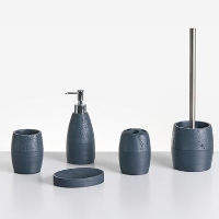 YARAPA   Badkameraccessoireset   Donkerblauw   Polyresin