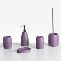 YARAPA   Badkameraccessoireset   Paars   Polyresin