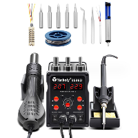 Yarboly 8586D LED Digitale Soldeerbout Hot Air Tool Rework Station 700W Vermogen Intelligent Automatische Koeling ESD On